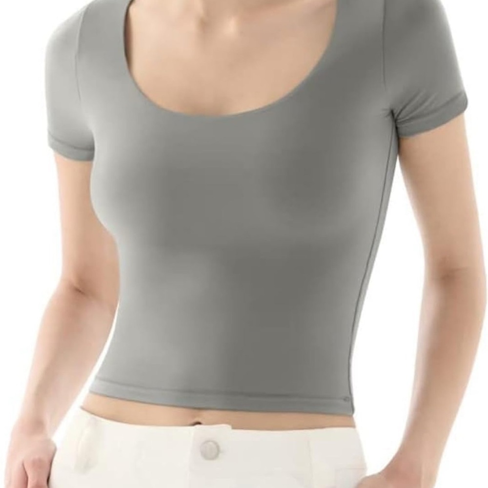 Elegant Gray Women's Crop Top